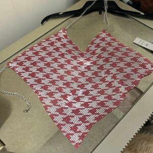 Sexy Metallic Chainmail Top Women’s - Backless Crop Sparkly EDM Party Night Top